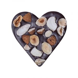 Ekologisk mörk choklad med mandlar, hassel-, och cashewnötter